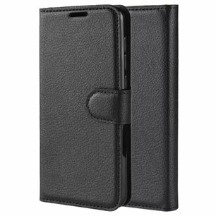 Samsung Galaxy S21 hoesje, MobyDefend Kunstleren Wallet Book Case, Zwart