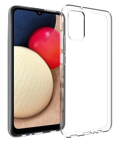 Samsung Galaxy A02s hoesje, MobyDefend Transparante TPU Gelcase, Volledig Doorzichtig
