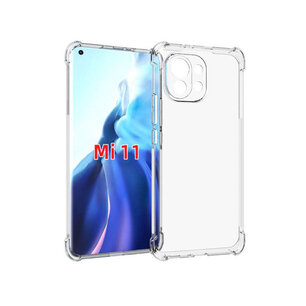 Xiaomi Mi 11 Hoesje - MobyDefend Transparante Shockproof TPU Backcover - Verstevigde Hoeken - Volledig Doorzichtig