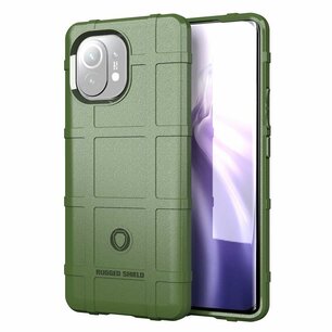 Xiaomi Mi 11 hoesje, Rugged Shield TPU Gelcase, Groen