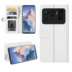 Xiaomi Mi 11 Ultra hoesje, MobyDefend Wallet Book Case (Sluiting Achterkant), Wit