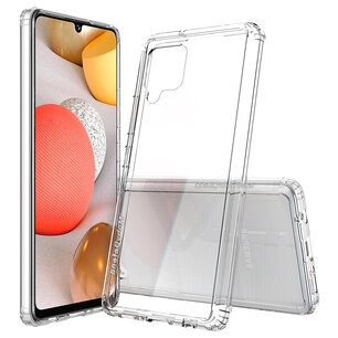 Samsung Galaxy A42 Hoesje, MobyDefend Transparante Shockproof Acryl + TPU Case, Volledig Doorzichtig