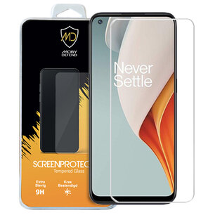 OnePlus Nord N100 screenprotector, MobyDefend Case-Friendly Gehard Glas Screensaver