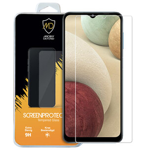 Samsung Galaxy A12 / M12 screenprotector, MobyDefend Case-Friendly Gehard Glas Screensaver