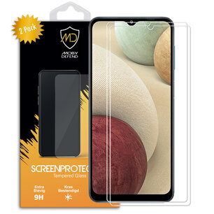 2-Pack Samsung Galaxy A12 / M12 Screenprotectors, MobyDefend Case-Friendly Gehard Glas Screensavers