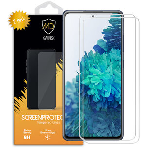 2-Pack Samsung Galaxy S20 FE Screenprotectors - MobyDefend Case-Friendly Screensavers - Gehard Glas