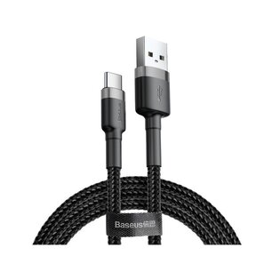 Baseus USB-C naar USB-A kabel, 3 Meter, Zwart-Grijs