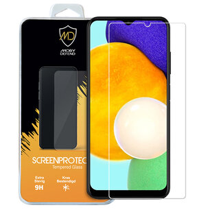 Samsung Galaxy A03s Screenprotector, MobyDefend Case-Friendly Gehard Glas Screensaver