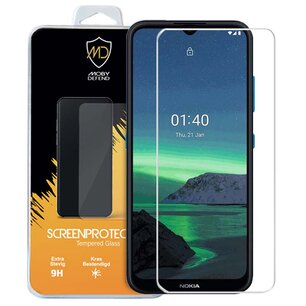 Nokia 1.4 Screenprotector, MobyDefend Case-Friendly Gehard Glas Screensaver