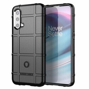 OnePlus Nord CE Hoesje, Rugged Shield TPU Gelcase, Zwart