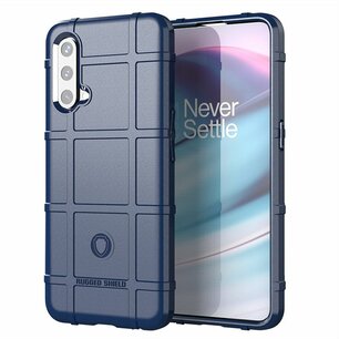 OnePlus Nord CE Hoesje, Rugged Shield TPU Gelcase, Blauw