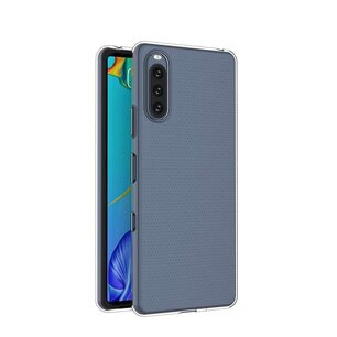 Sony Xperia 10 III Hoesje, MobyDefend Transparante TPU Gelcase, Volledig Doorzichtig
