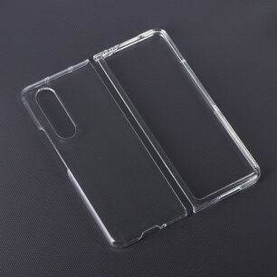 Samsung Galaxy Z Fold 3 Hoesje, Transparante Shockproof Gel Case Met Verstevigde Hoeken, Volledig doorzichtig
