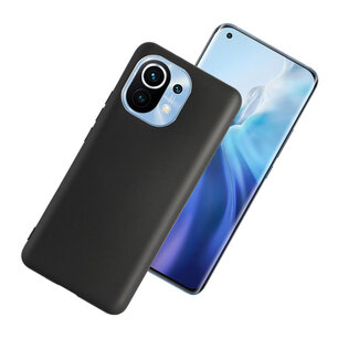 Xiaomi Mi 11 Hoesje - MobyDefend TPU Backcover - Mat Zwart