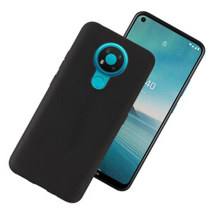 Nokia 3.4 hoesje, MobyDefend  TPU Gelcase, Mat Zwart