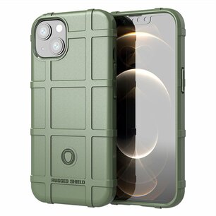 iPhone 13 Hoesje, Rugged Shield TPU Gelcase, Groen