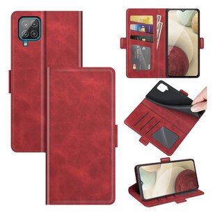Samsung Galaxy M22 / Galaxy A22 4G Hoesje, MobyDefend Luxe Wallet Book Case (Sluiting Zijkant), Rood
