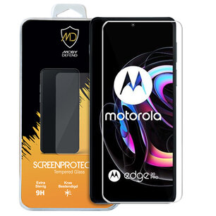 Motorola Edge 20 Pro Screenprotector, MobyDefend Case-Friendly Gehard Glas Screensaver