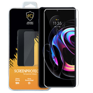 Motorola Edge 20 Lite Screenprotector, MobyDefend Case-Friendly Gehard Glas Screensaver