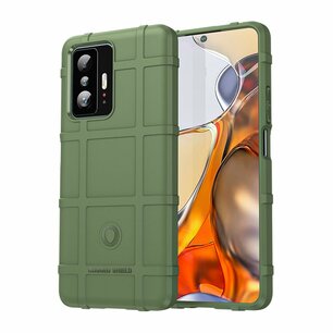 Xiaomi 11T / Xiaomi 11T Pro Hoesje, Rugged Shield TPU Gelcase, Groen