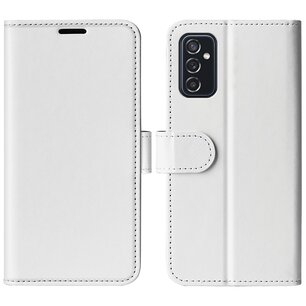 Samsung Galaxy M52 Hoesje, MobyDefend Wallet Book Case (Sluiting Achterkant), Wit