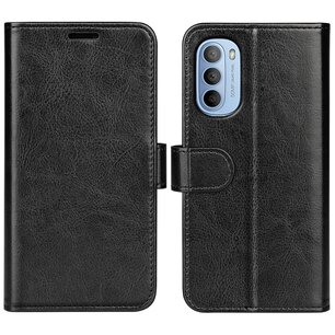 Motorola Moto G31 / Moto G41 Hoesje, MobyDefend Wallet Book Case (Sluiting Achterkant), Zwart