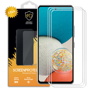 3-Pack Samsung Galaxy A53 Screenprotectors - MobyDefend Case-Friendly Screensavers - Gehard Glas