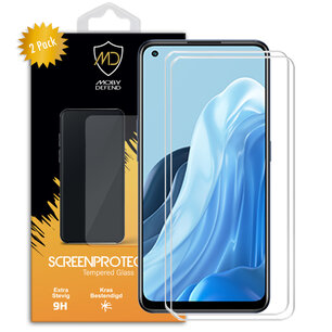 2-Pack Oppo Find X5 Lite Screenprotectors, MobyDefend Case-Friendly Gehard Glas Screensavers