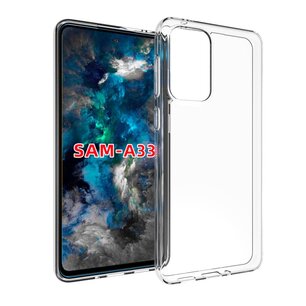 Samsung Galaxy A33 Hoesje, MobyDefend Transparante TPU Gelcase, Volledig Doorzichtig