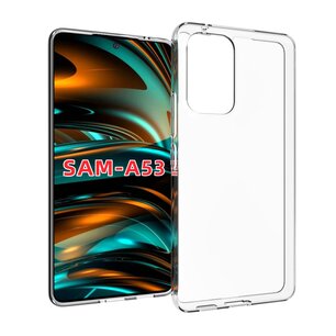 Samsung Galaxy A53 Hoesje, MobyDefend Transparante TPU Gelcase, Volledig Doorzichtig