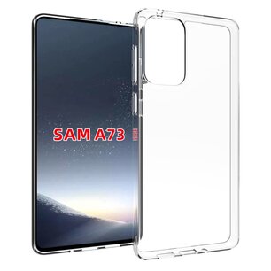 Samsung Galaxy A73 Hoesje, MobyDefend Transparante TPU Gelcase, Volledig Doorzichtig