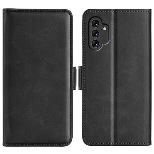 Samsung Galaxy A13 (4G) Hoesje, MobyDefend Luxe Wallet Book Case (Sluiting Zijkant), Zwart
