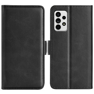 Samsung Galaxy A53 Hoesje, MobyDefend Luxe Wallet Book Case (Sluiting Zijkant), Zwart