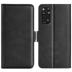 Xiaomi Redmi Note 11 / Note 11S Hoesje, MobyDefend Luxe Wallet Book Case (Sluiting Zijkant), Zwart
