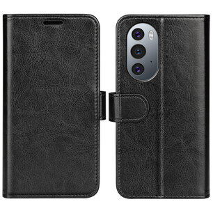 Motorola Edge 30 Pro Hoesje, MobyDefend Wallet Book Case (Sluiting Achterkant), Zwart