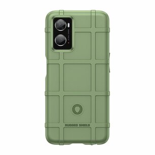 Oppo A76 / Oppo A96 Hoesje - Mobydefend Rugged Shield TPU Backcover - Groen