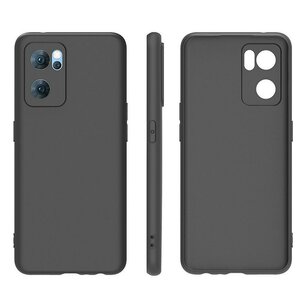 Oppo Find X5 Hoesje, MobyDefend  TPU Gelcase, Mat Zwart