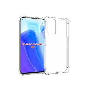 Xiaomi Redmi Note 11 / Note 11S Hoesje, MobyDefend Transparante Shockproof TPU Gelcase, Verstevigde Hoeken, Volledig Doorzichtig