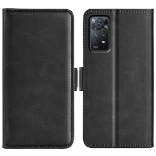 Xiaomi Redmi Note 11 Pro Hoesje - MobyDefend Luxe Wallet Book Case (Sluiting Zijkant) - Zwart