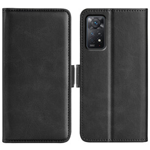 Xiaomi Redmi Note 11 Pro Hoesje, MobyDefend Luxe Wallet Book Case (Sluiting Zijkant), Zwart