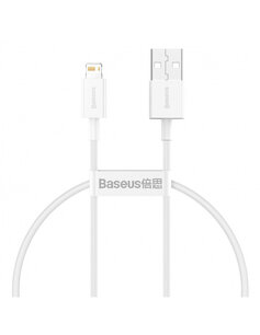 Baseus USB-A naar Lightning kabel, 0,25 Meter, Wit