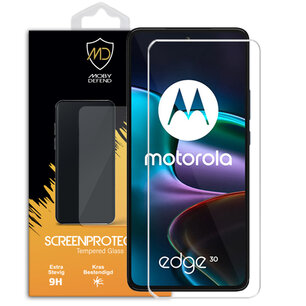 Motorola Edge 30 Screenprotector - MobyDefend Case-Friendly Screensaver - Gehard Glas