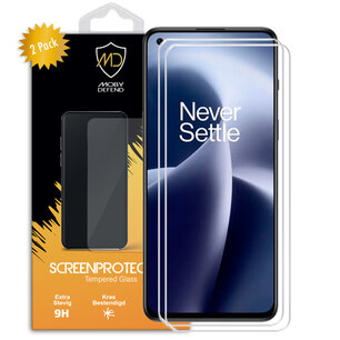 2-Pack OnePlus Nord 2T Screenprotectors - MobyDefend Case-Friendly Screensaver - Gehard Glas