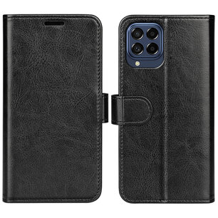 Samsung Galaxy M53 Hoesje, MobyDefend Wallet Book Case (Sluiting Achterkant), Zwart