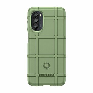 Motorola Moto G82 Hoesje, Rugged Shield TPU Gelcase, Groen