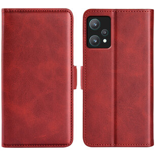 OnePlus Nord CE 2 Lite Hoesje, MobyDefend Luxe Wallet Book Case (Sluiting Zijkant), Rood