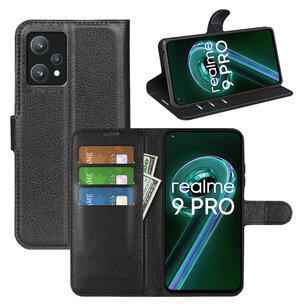 OnePlus Nord CE 2 Lite Hoesje, MobyDefend Kunstleren Wallet Book Case (Sluiting Voorkant), Zwart