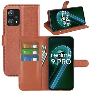 OnePlus Nord CE 2 Lite Hoesje, MobyDefend Kunstleren Wallet Book Case (Sluiting Voorkant), Bruin