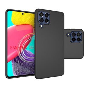 Samsung Galaxy M53 Hoesje, MobyDefend  TPU Gelcase, Mat Zwart