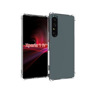 Sony Xperia 1 IV Hoesje, MobyDefend Transparante Shockproof TPU Gelcase, Verstevigde Hoeken, Volledig Doorzichtig